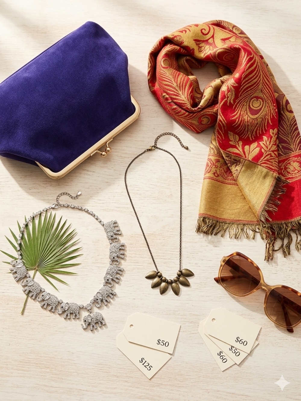 Vintage-Style Antique Bronze Leaf Drop Necklace – Boho Botanical Statement